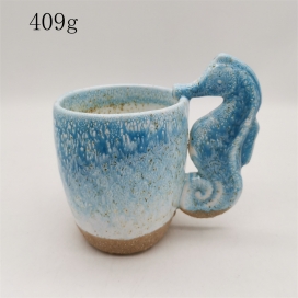 CERAMIC OCEAN DECORATION CUP